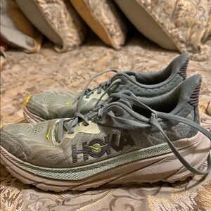 Hoka Sneakers in Gray and Yellow